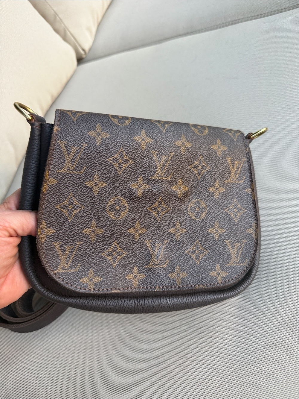 Vintage Boho bags Louis Vuitton Monogram crossbody + matching credit card wallet - Picture 7 of 16